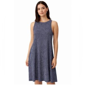 Athleta Santorini Navy and White Dress